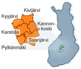 Kartta - Saarij&auml;rven seutu